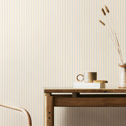 Hoopla Walls Chalk Stripe Wedgewood Blue
