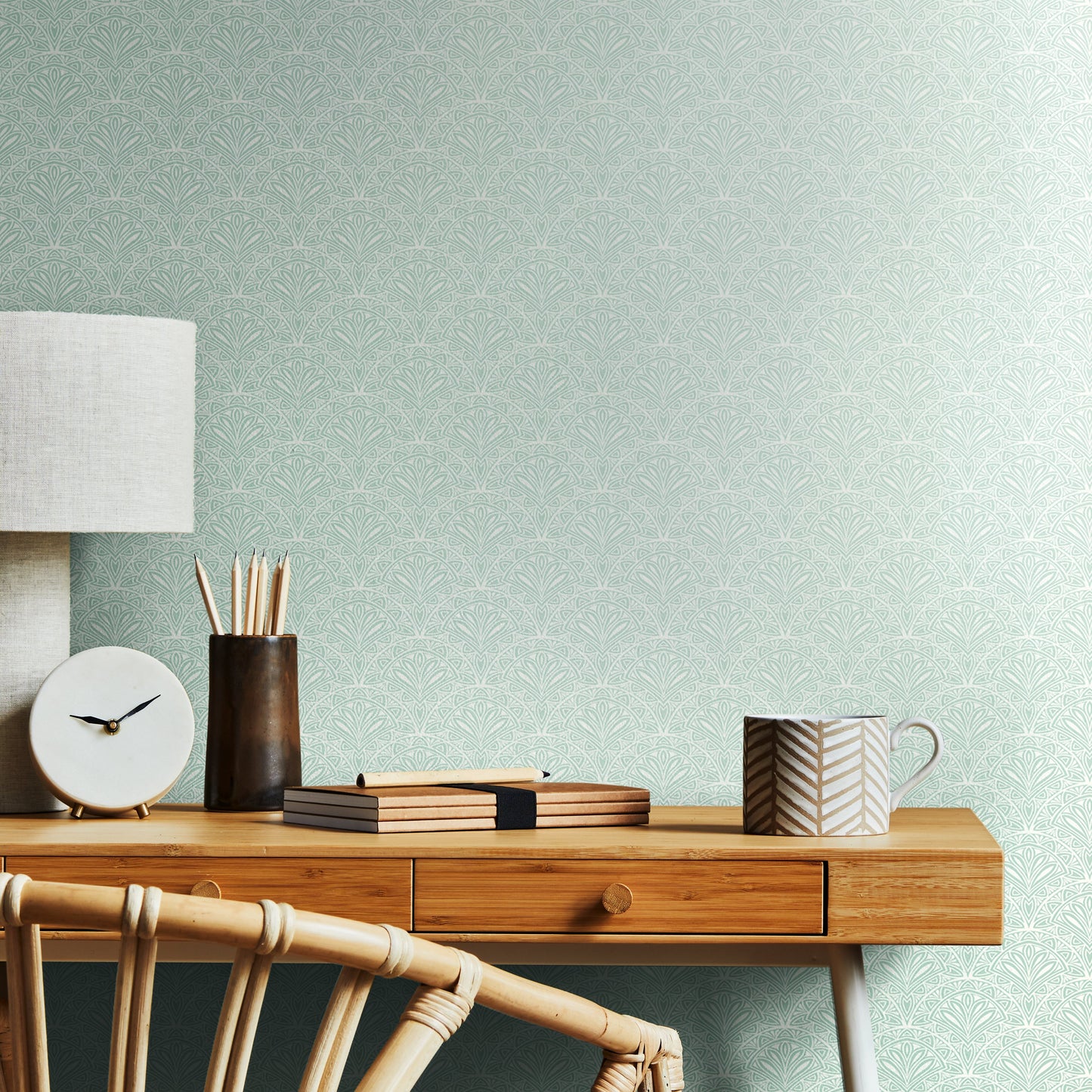 Hoopla Walls Ditsy Deco Fan Sky