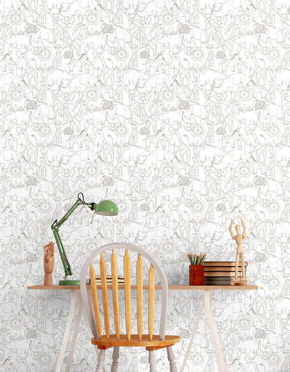 Hoopla Walls Animal Doodle Smoke