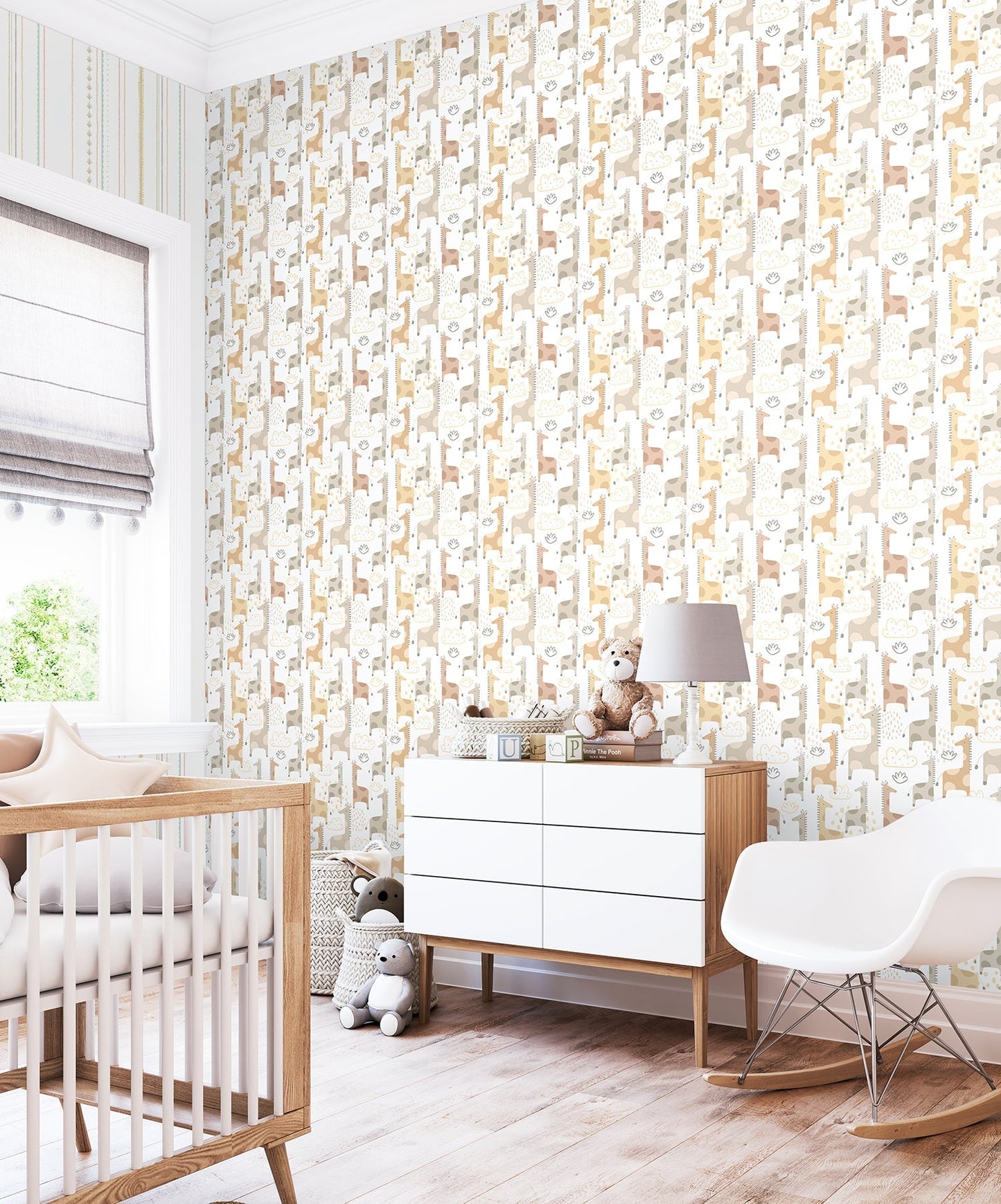 Hoopla Walls Giraffe Friends Marshmallow