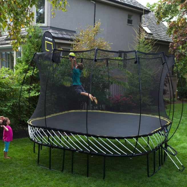 Springfree 11ft Square Outdoor Trampoline With Safety Net - Hot Tub Shop