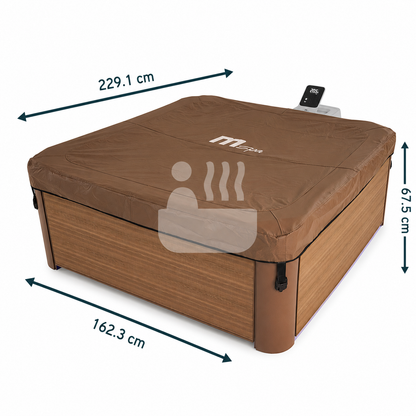 MSpa Oslo 4-6 Person Portable Hard Frame Hot Tub - Amber - Hot Tub Shop