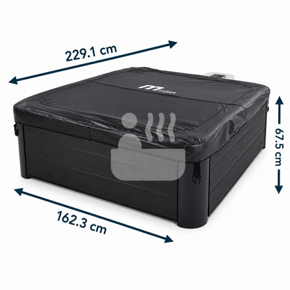 MSpa Oslo 4-6 Person Portable Hard Frame Hot Tub - Sapphire