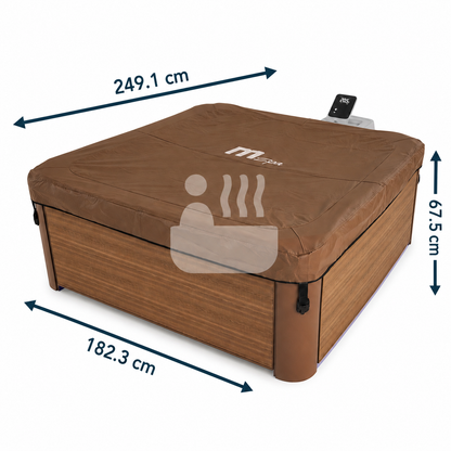 MSpa Oslo Aero Plus XL Portable Hard Frame Hot Tub - Amber