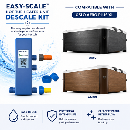 EASY-SCALE MSpa Oslo Aero Plus XL Hot Tub Maintenance Descaler Kit