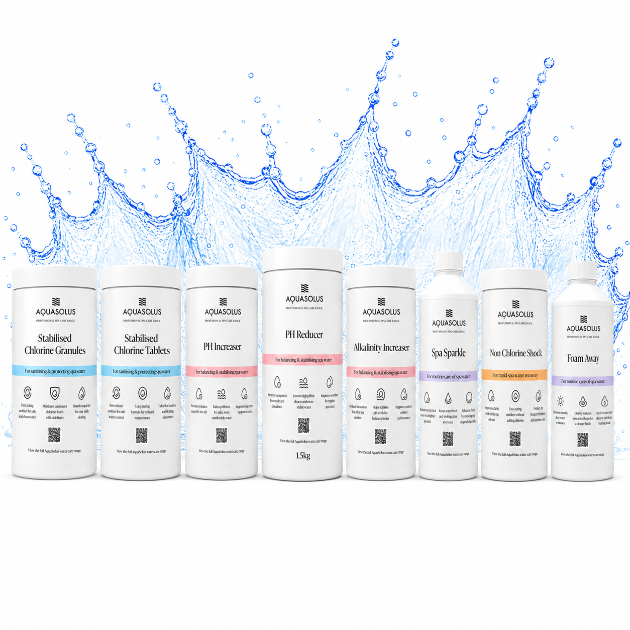 AquaSolus Complete Hot Tub Water Care Kit