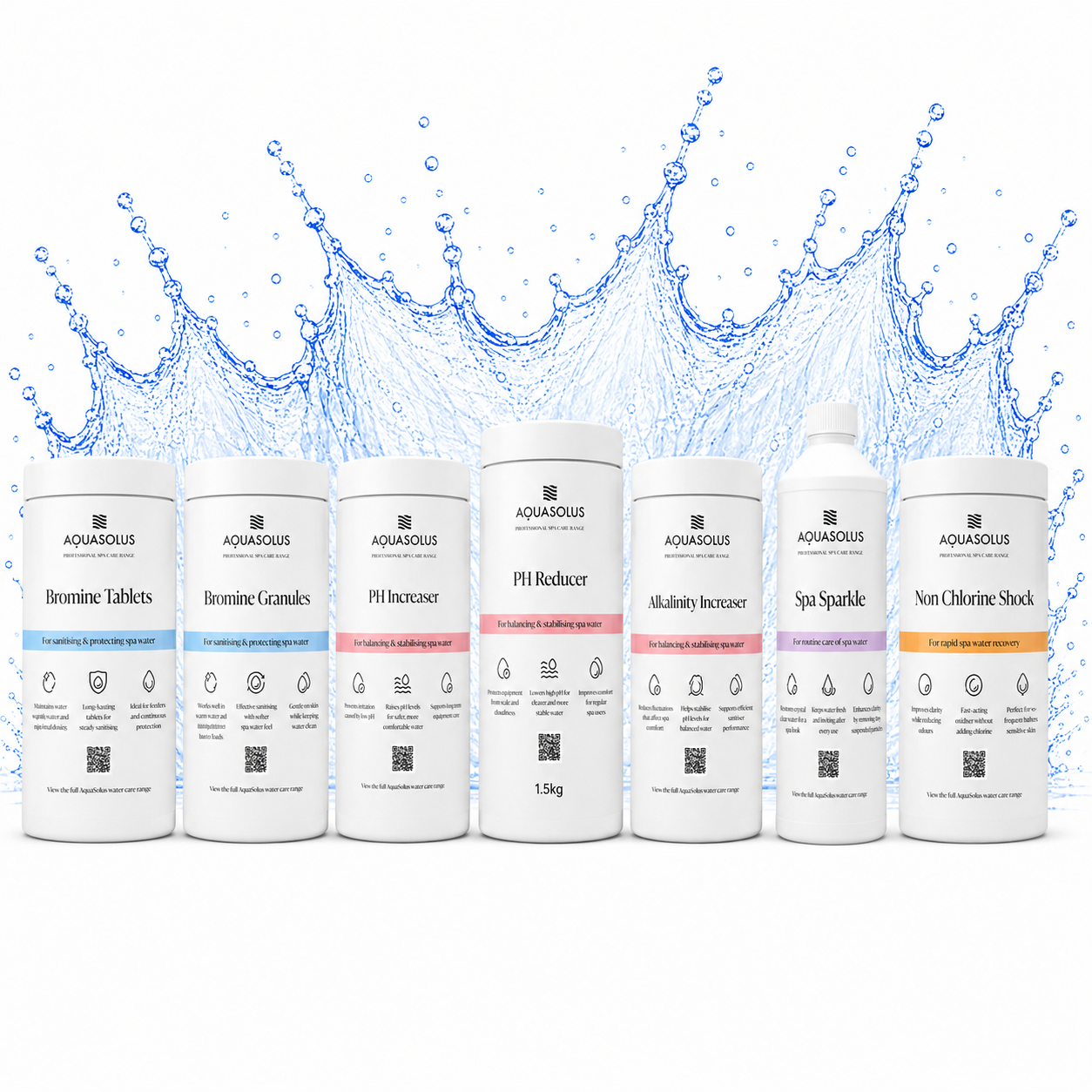 AquaSolus Bromine Hot Tub Water Care Kit