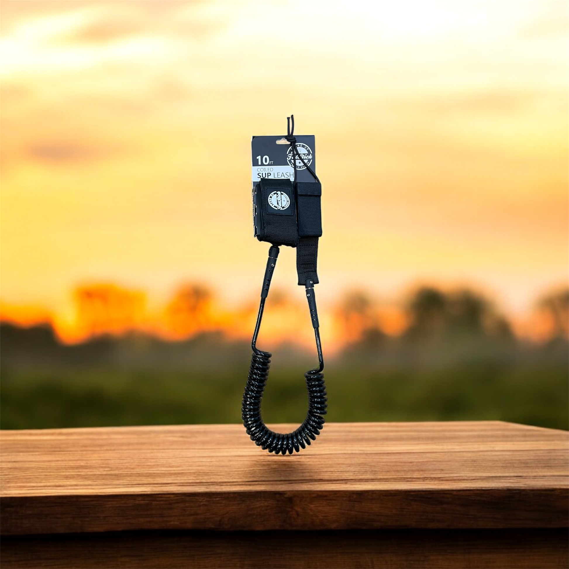 Coiled SUP Paddle Board Ankle Leash 10ft - Hot Tub Shop