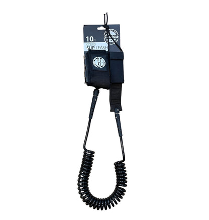 Coiled SUP Paddle Board Ankle Leash 10ft - Hot Tub Shop