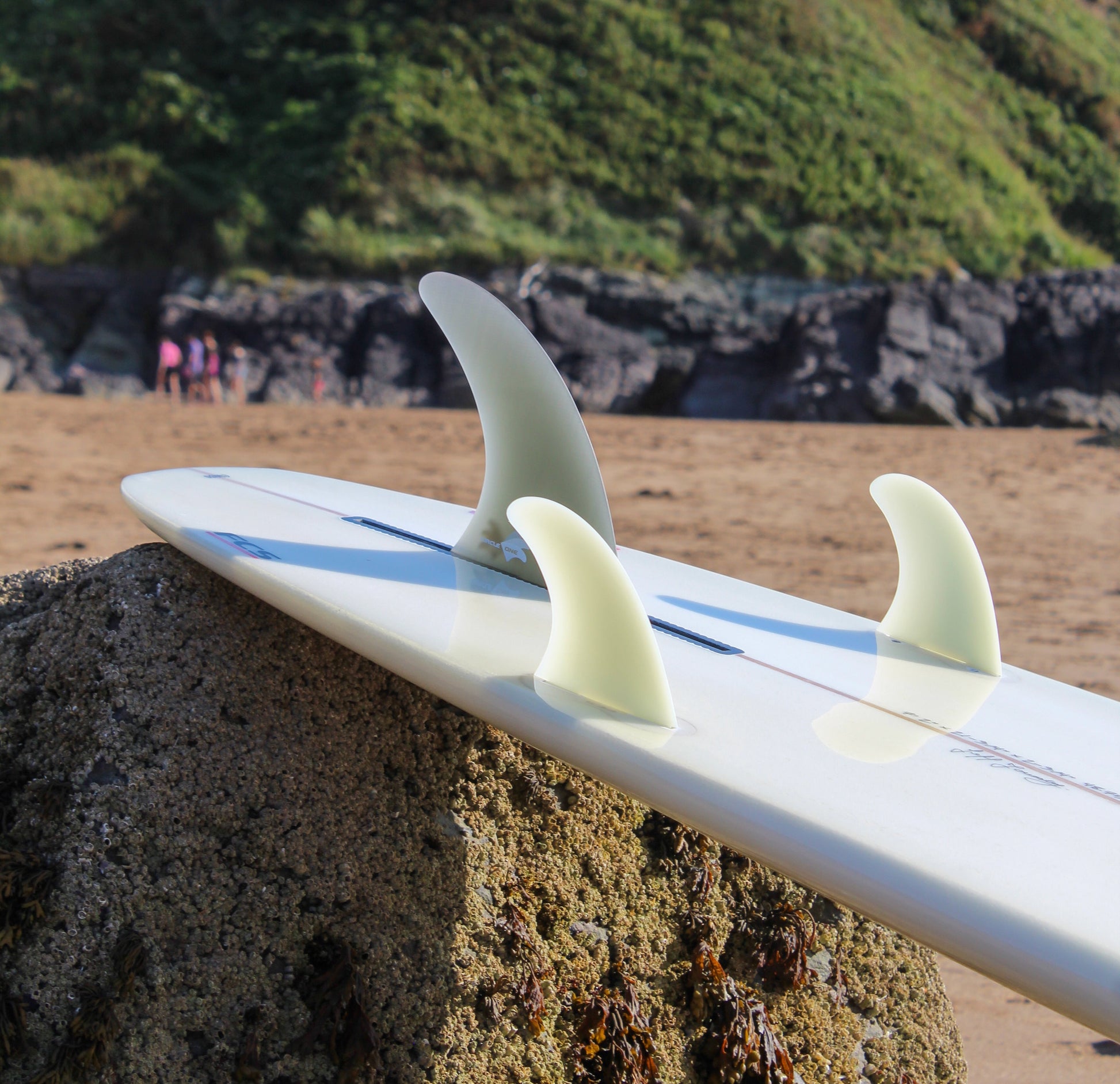 9ft Southern Swells Longboard Round Tail Clear Epoxy Finish (FINS Included) - Hot Tub Shop