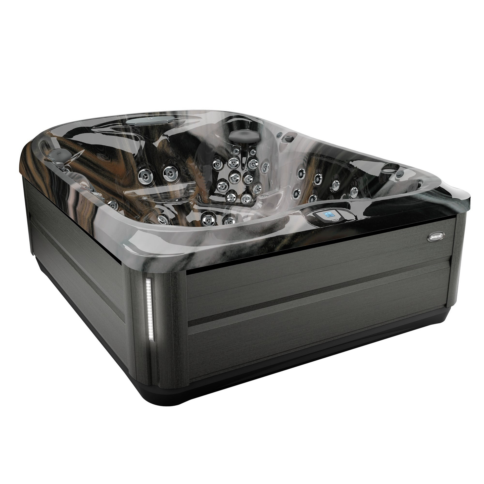 Jacuzzi J495 8-9 Person Hot Tub Spa - Midnight & Smoked Ebony - Hot Tub Shop