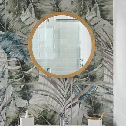 Origins Living Kenji Mirror Round 60cm Bamboo - Hot Tub Shop