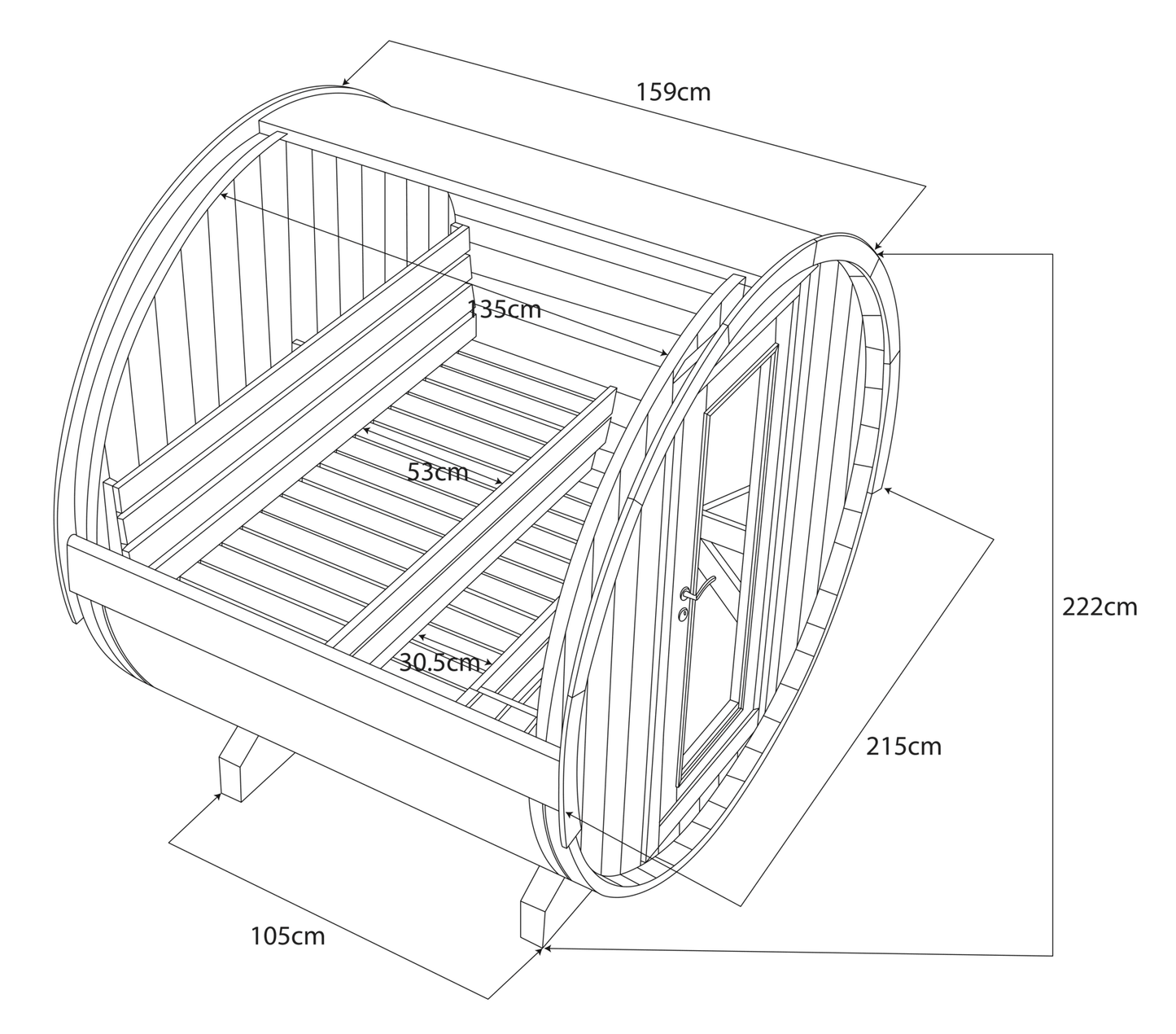 The Hot Pod Kaar Barrel Sauna