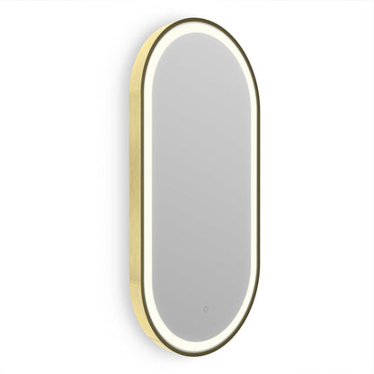 Origins Living Lomax Light Capsule Mirror 40x80cm Brushed Brass