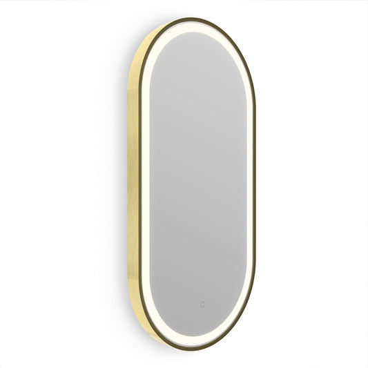 Origins Living Lomax Light Capsule Mirror 40x80cm Brushed Brass