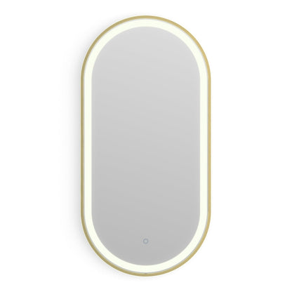 Origins Living Lomax Light Capsule Mirror 40x80cm Brushed Brass
