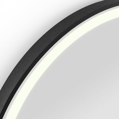 Origins Living Lomax Light Capsule Mirror 40x80cm Brushed Black