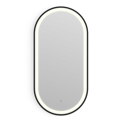 Origins Living Lomax Light Capsule Mirror 40x80cm Brushed Black