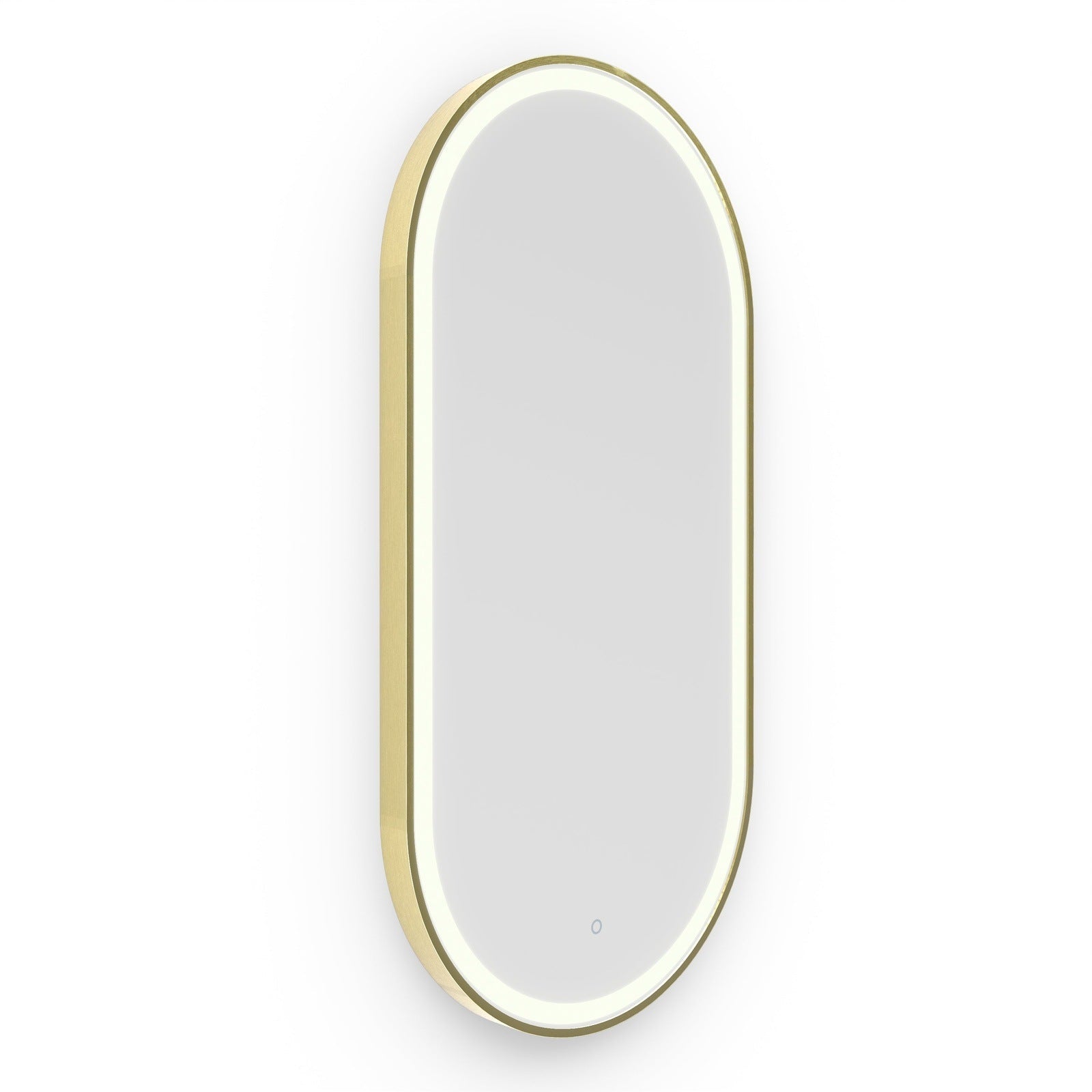 Origins Living Lomax Light Capsule Mirror 50x100cm Brushed Brass - Hot Tub Shop