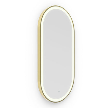 Origins Living Lomax Light Capsule Mirror 50x100cm Brushed Brass - Hot Tub Shop
