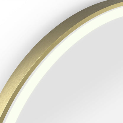 Origins Living Lomax Light Capsule Mirror 50x100cm Brushed Brass - Hot Tub Shop
