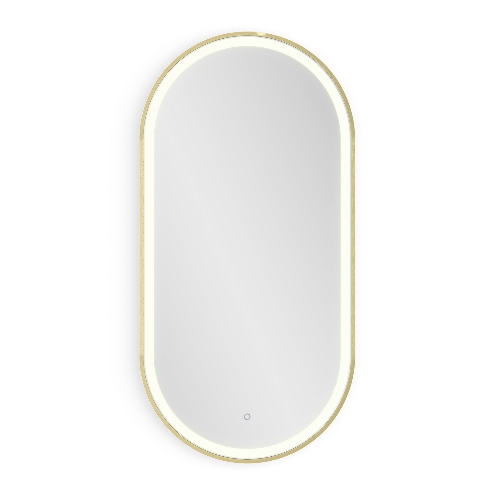 Origins Living Lomax Light Capsule Mirror 50x100cm Brushed Brass - Hot Tub Shop