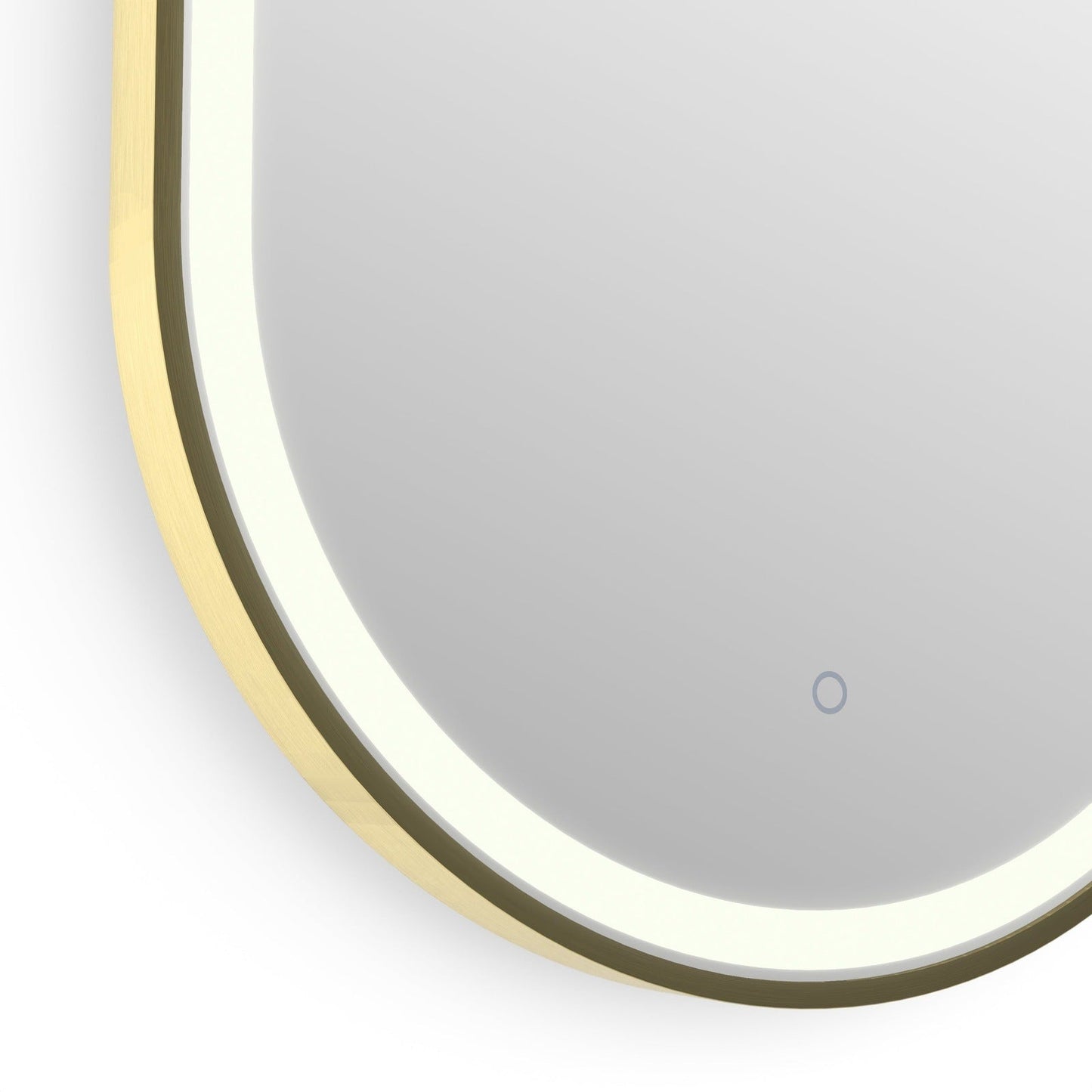Origins Living Lomax Light Capsule Mirror 50x100cm Brushed Brass - Hot Tub Shop