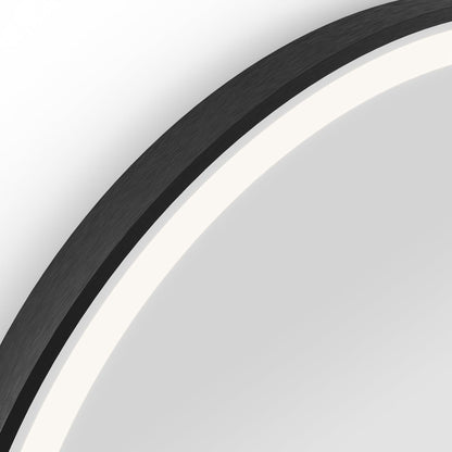 Origins Living Lomax Light Arch Mirror 40x80cm Brushed Black