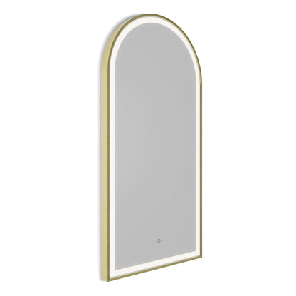 Origins Living Lomax Light Arch Mirror 50x100cm Brushed Brass