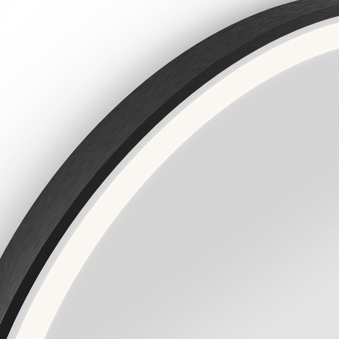 Origins Living Lomax Light Arch Mirror 50x100cm Brushed Black