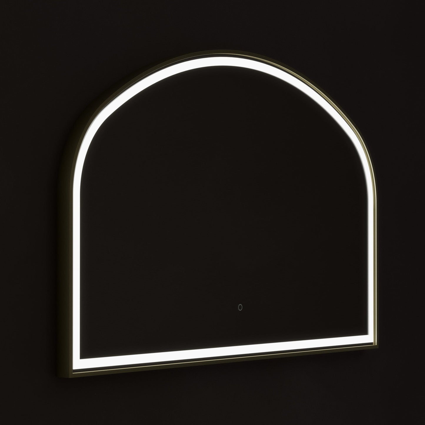 Origins Living Lomax Light Overmantle Arch Illuminated Mirror 120 X 75cm Brushed Brass
