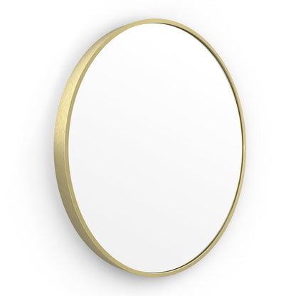 Origins Living Lomax Round Mirror 60cm Brushed Brass