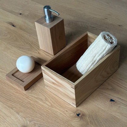 Wireworks Mezza Soap Dish Oak