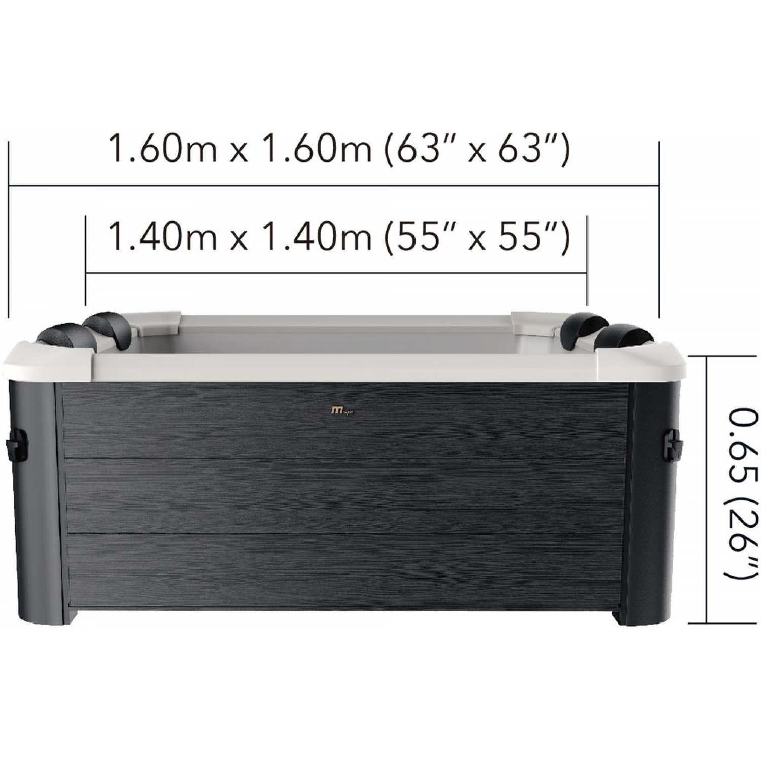 MSpa Oslo 4-6 Person Portable Hard Frame Hot Tub Spa - Hot Tub Shop