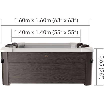 MSpa Tribeca 4-6 Person Portable Hard Frame Hot Tub Spa - Hot Tub Shop