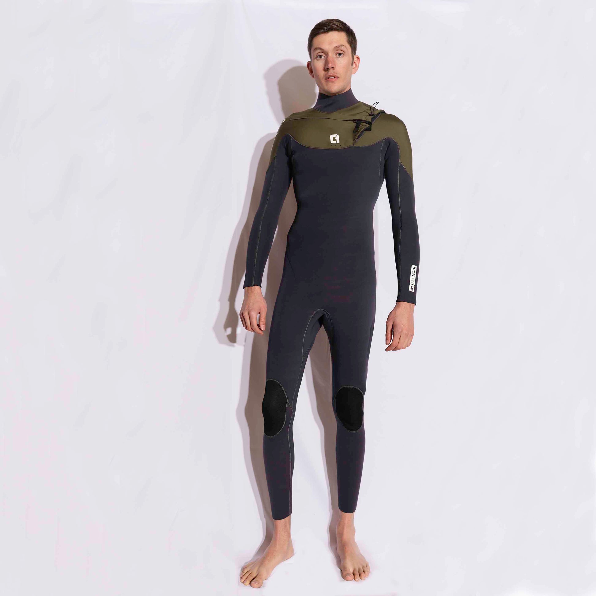Mens 3/2mm Summer Wetsuit ICON GBS Chest Zip - Hot Tub Shop