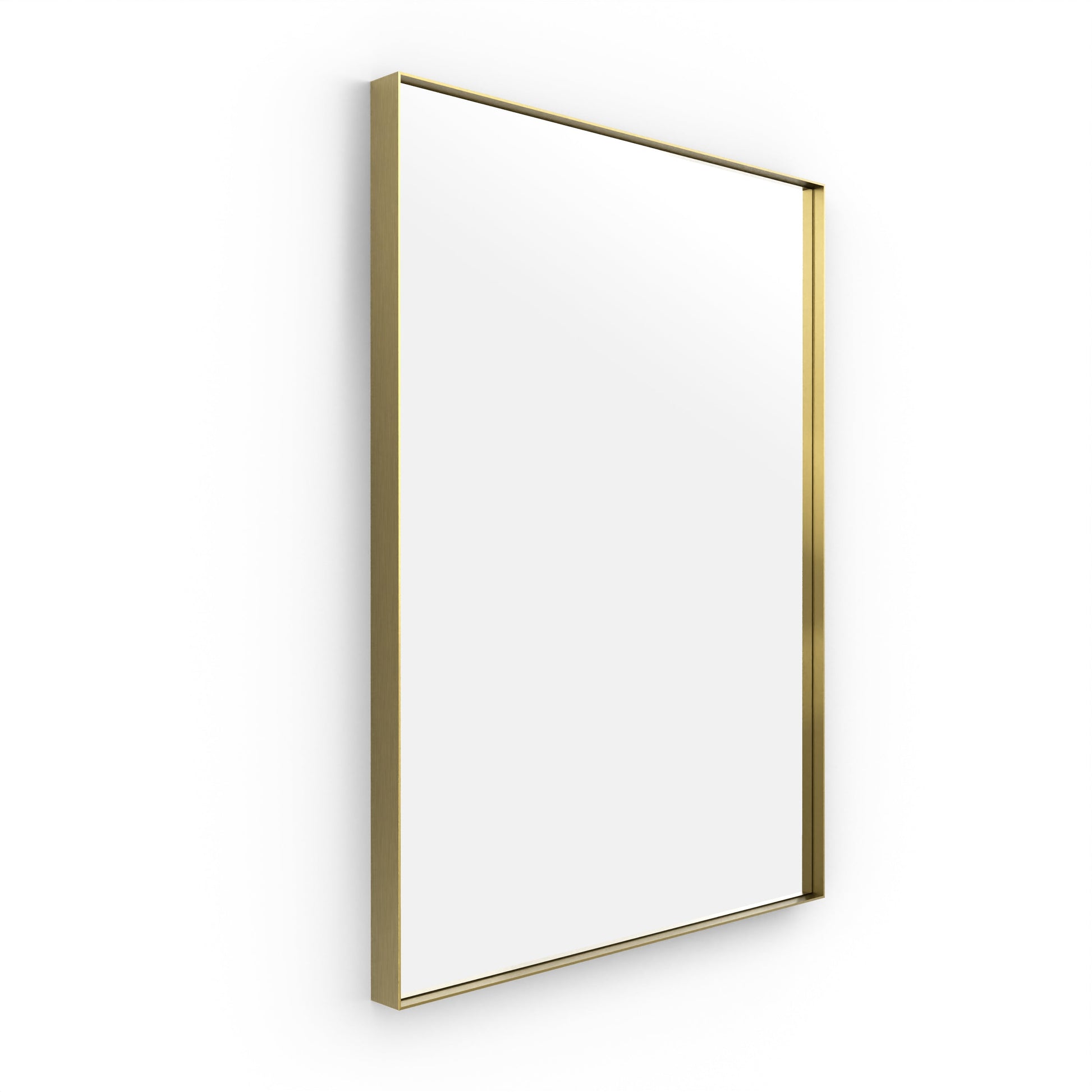 Origins Living Newington Rectangular Mirror 60x80cm Brushed Brass - Hot Tub Shop