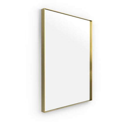 Origins Living Newington Rectangular Mirror 60x80cm Brushed Brass - Hot Tub Shop