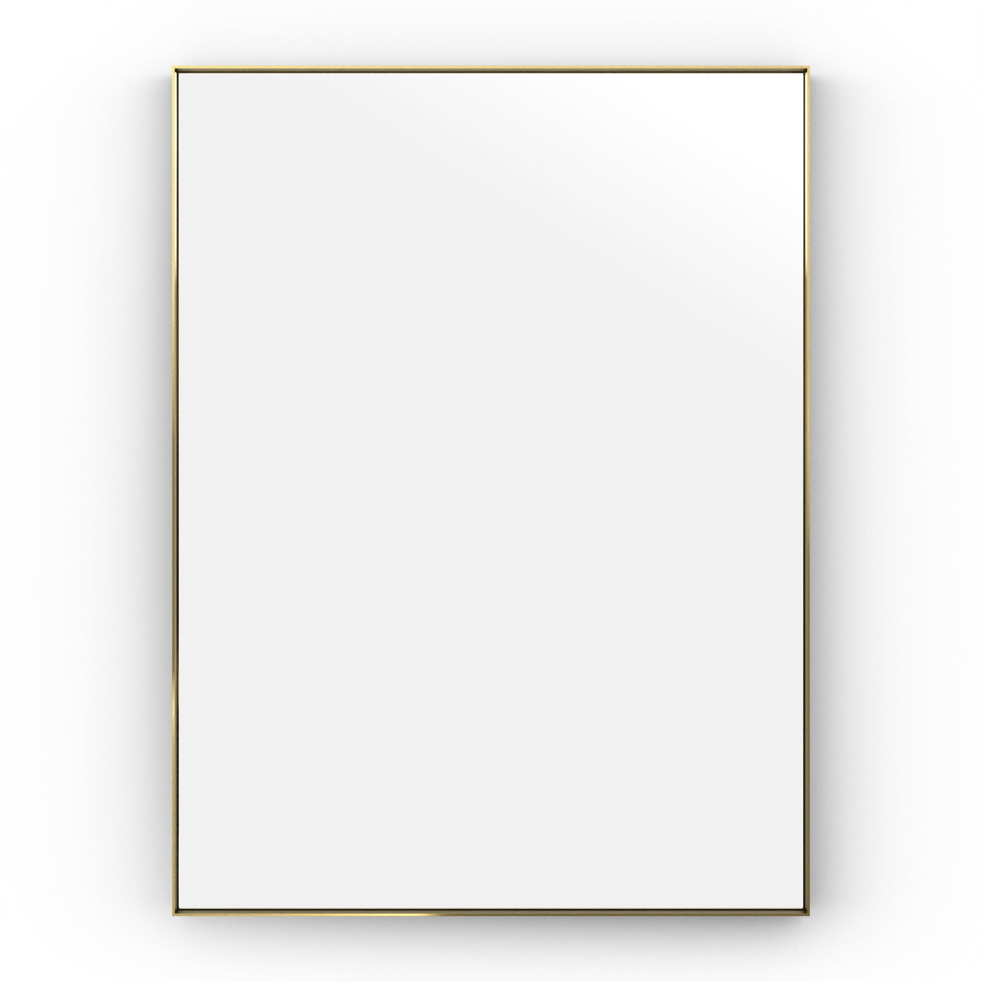 Origins Living Newington Rectangular Mirror 60x80cm Brushed Brass - Hot Tub Shop