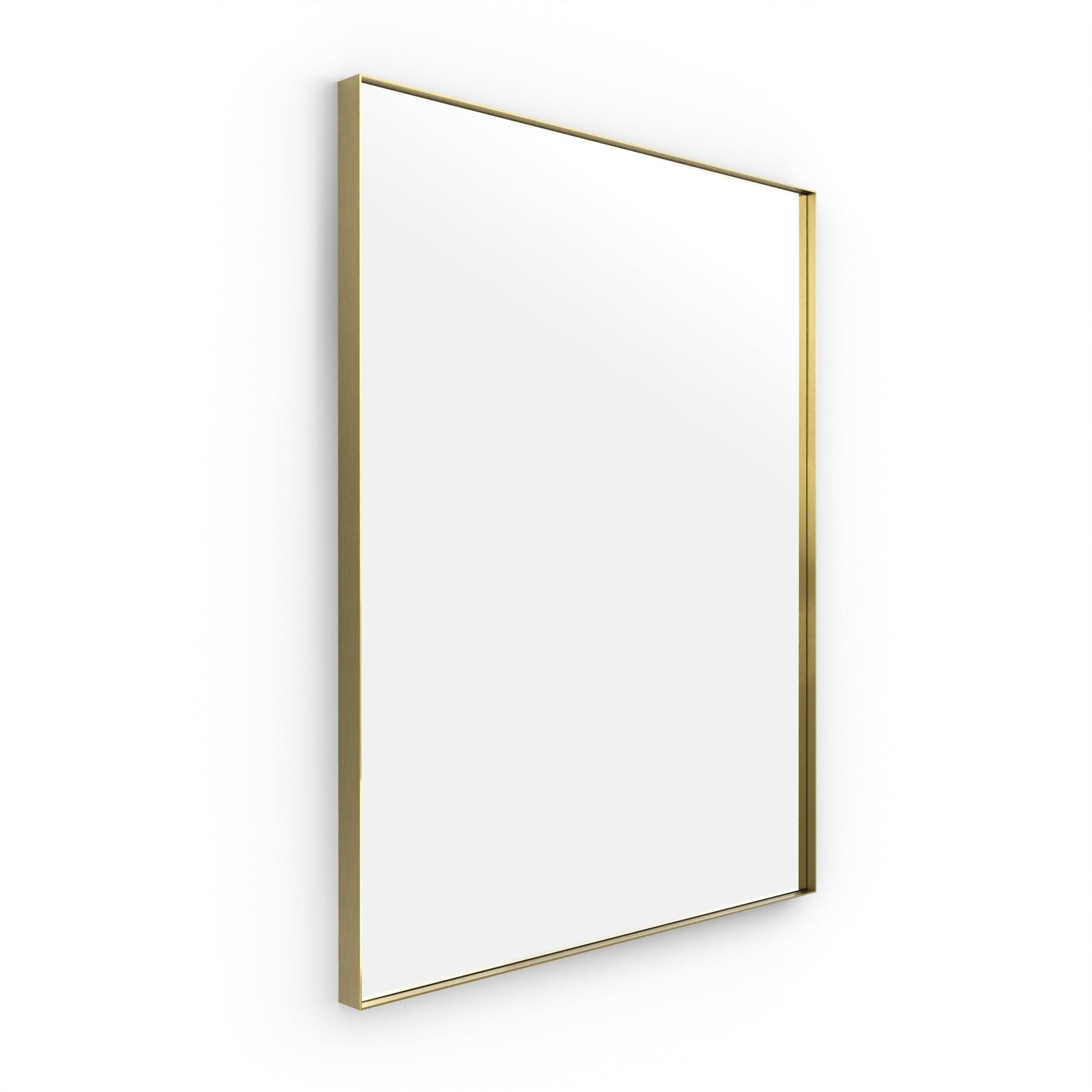 Origins Living Newington Rectangular Mirror 100x80cm Brushed Brass - Hot Tub Shop