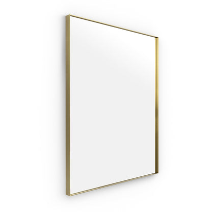 Origins Living Newington Rectangular Mirror 100x80cm Brushed Brass - Hot Tub Shop