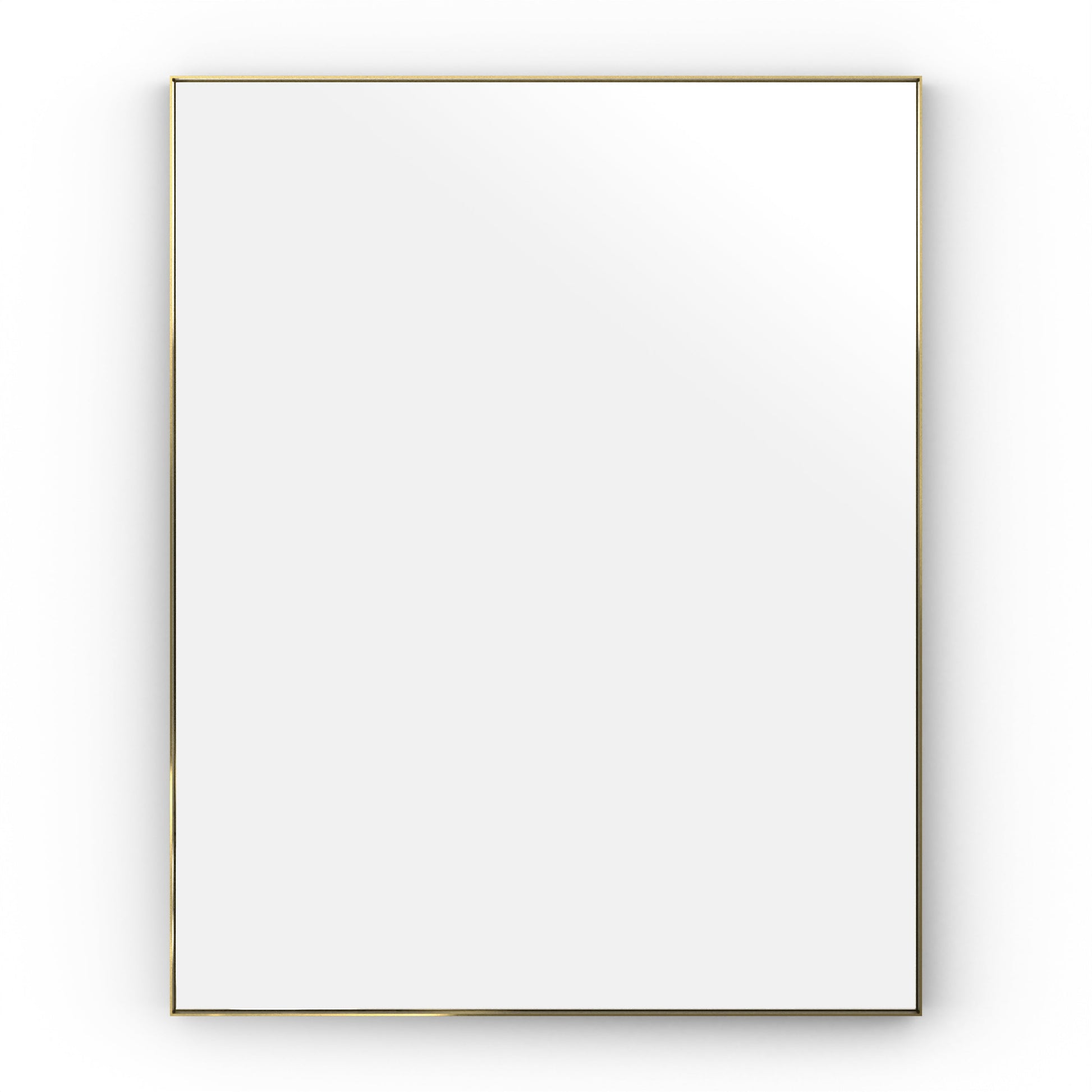 Origins Living Newington Rectangular Mirror 100x80cm Brushed Brass - Hot Tub Shop