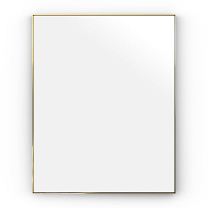 Origins Living Newington Rectangular Mirror 100x80cm Brushed Brass - Hot Tub Shop