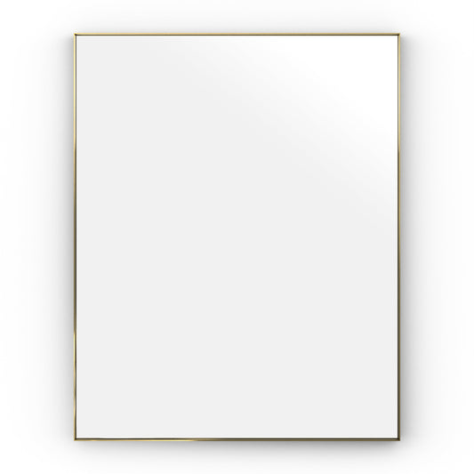 Origins Living Newington Rectangular Mirror 100x80cm Brushed Brass - Hot Tub Shop