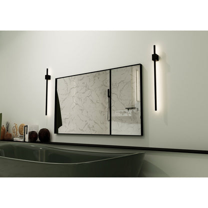 Origins Living Newington Rectangular Mirror 120x70cm Matt Black - Hot Tub Shop