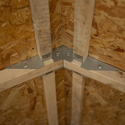 4LIFE Overlap Pressure Treated Reverse Apex Shed - All Sizes - Hot Tub Shop