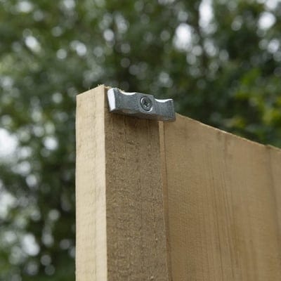 4LIFE Overlap Pressure Treated 8ft x 6ft Apex Shed - Double Door, No Windows - Hot Tub Shop