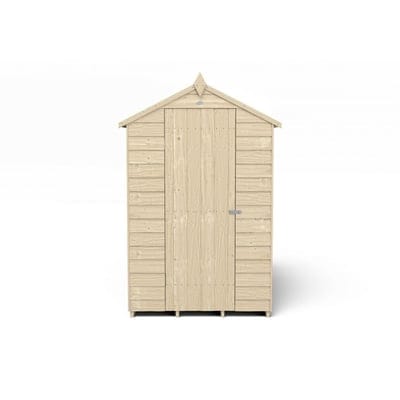 4LIFE Overlap Pressure Treated 6ft x 4ft Apex Shed - 4 Windows - Hot Tub Shop