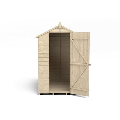 4LIFE Overlap Pressure Treated 6ft x 4ft Apex Shed - Hot Tub Shop
