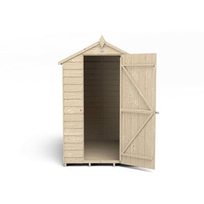 4LIFE Overlap Pressure Treated 6ft x 4ft Apex Shed - No Window - Hot Tub Shop
